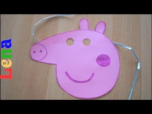 Peppa Wutz Maske basteln 🐷 How to make Peppa Pig Mask DIY 🐷 как сделать маску свинки пеппы