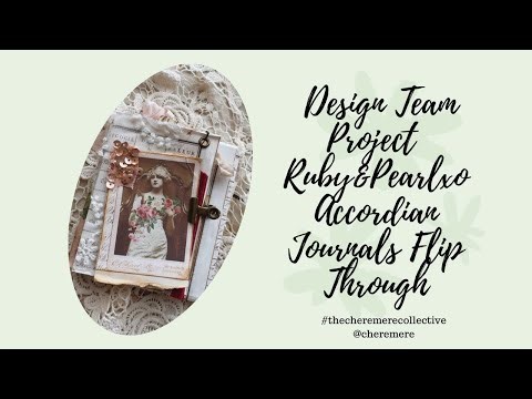 Design Team Project @rubyandpearlxo 💖 Accodrion Journals #thecheremerecollective #projectdesigns