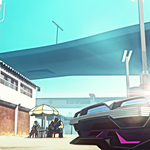 Romantic Cyberpunk 2077 Anime: David Martinez x Lucy on the Moon