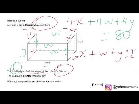 Cuboid length/Volume