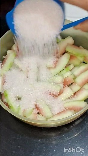 How to make watermelon skin candy #recipe
