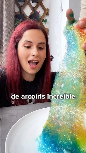 experimento casero y fácil para peques 👩‍🔬🌈✨ burbujas arcoíris #crianza #experimento