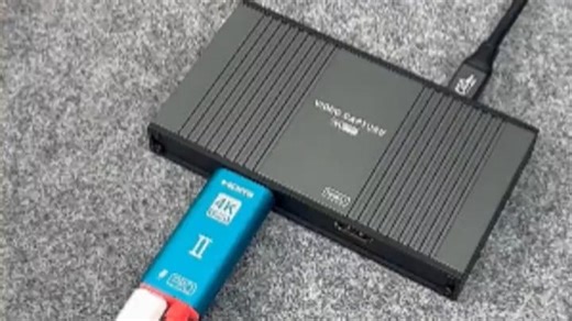 优籁特HDMI视频采集卡4K高刷环出USB32采集器苹果手机平板PS5笔记本电脑Switch游戏会议直播高清录制1