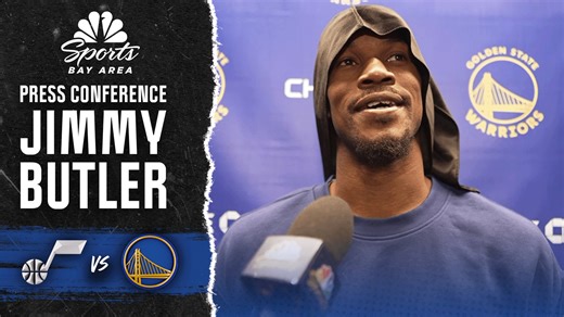 Jimmy Butler explains gratitude for Kevin Love after exchange in Warriors' win. Read more: bit.ly/3KWdzBi | NBC Sports Bay Area / California