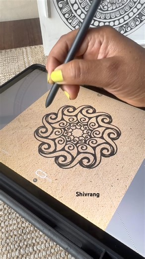 Digital art #zentanglelegend #mandala #zenpatterns #meditativemandalaart #drawingtutorial sketching