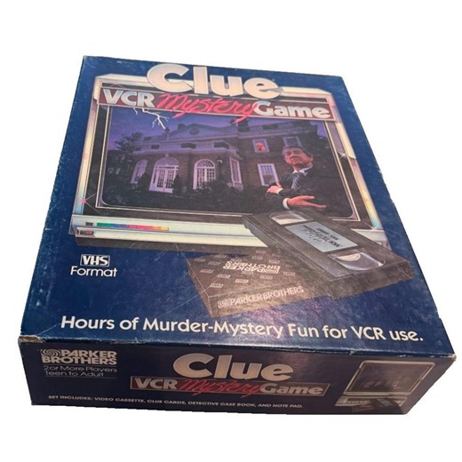 Vintage 1985 Clue VCR Mystery Game by Parker Brothers COMPLETE See Vid Free Ship - Etsy