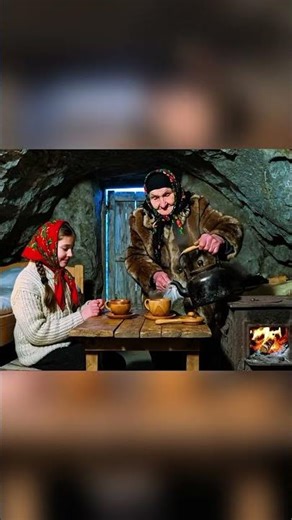 SIBERIAN SNOW CAVE ROUTINE ❄️ | Grandma & Grandchild’s Quiet Winter Day… 🕯️🏔️ Last Part