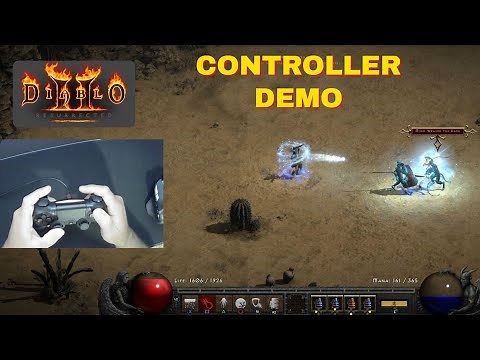 Diablo 2 Resurrected - Controller walk through - Demonstrating what each button does