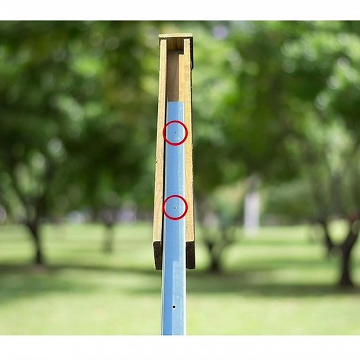 How to fit a 3ft trellis to your existing fencing without replacing posts, using post extender kits.