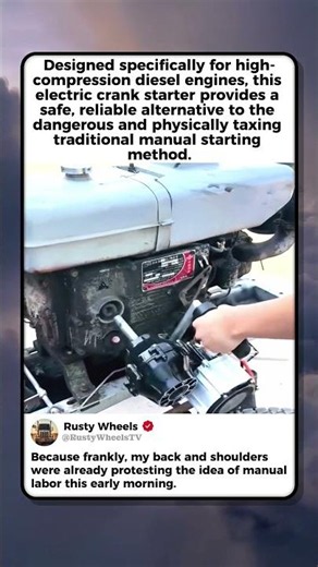 ELECTRIC CRANK STARTER FOR DIESEL ENGINES