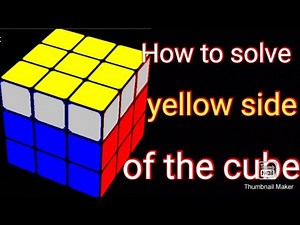 how to solve the yellow face by just one algorithm.. (very easy)