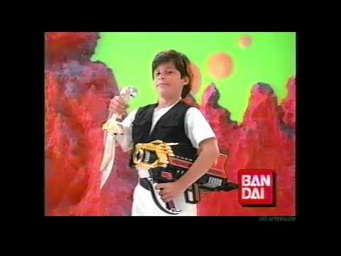 1994 Power Rangers White Ranger Talking Tiger Sword Saba and Power Cannon Gun Toy Commercial