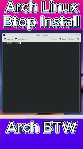 Install Btop in Arch Linux 📊 | Best Linux System Monitor #shorts #archlinux #linuxshorts
