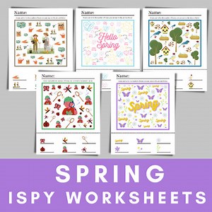 Spring iSpy Worksheet