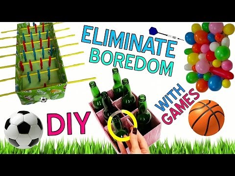 5 DIY ways HOW TO overcome boredom | awesome home games