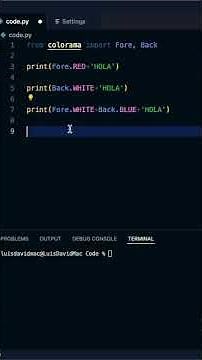 Como cambiar el color del texto en Python #programacion #programación #python #ingenieria