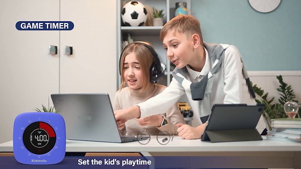 Visual Timer for Kids, Rechargeable 60-Minute Countdown Timer with 4 Alarm Modes, Silent Operation Pomodoro Timer for Classroom Kitchen Office, Autism and ADHD Tools for Kids and Adults, Navy Blue