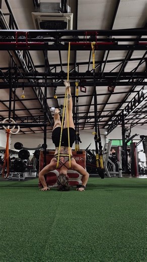 Band assisted handstand push-ups#handstand #calisthenics