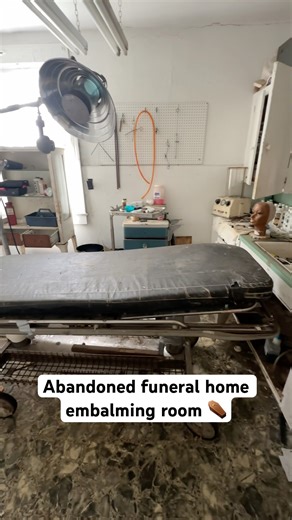 Abandoned Funeral Home Embalming Room