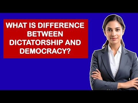 What Is Difference Between Dictatorship And Democracy?