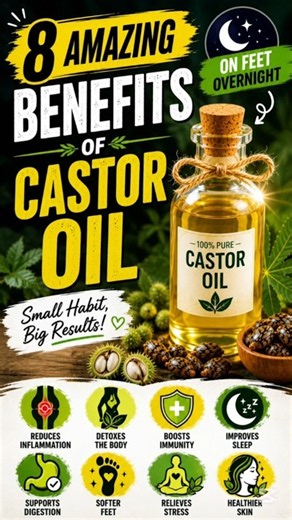 8 Amazing Castor Oil Benefits | Overnight Foot Care & Skin Softening 🌿✨