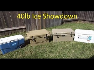 Yeti vs Cabela's Polar Cap vs 2 Coleman Xtreme Cooler Ice Test