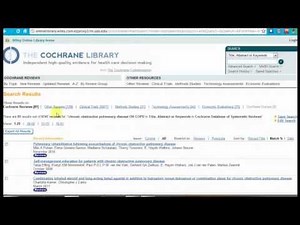 Cochrane Library: Reviews