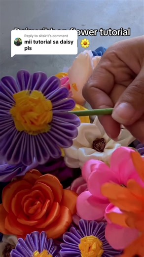 Daisy Ribbon Flower Tutorial Part 1: Learn to Make Beautiful Ribbon Bouquets & Flower Arrangements
