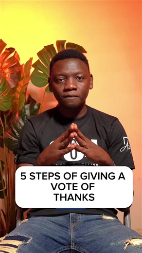 How to give a vote of thanks, use this 5 steps in your next speech. #publicspeakingtips #samweldashen #speech #fyp
