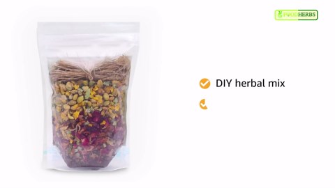 Foodherbs Premium Herbal Hair Oil Mix with 18 Ayurvedic Herbs for Natural Growth | 2x Long Hair | Strong Roots | Fuller Volume | Shiny Healthy Strands | DIY Oil Infusion | Hair Care | Thanks Giving