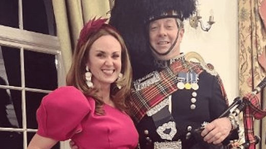 Martel Maxwell parades legs as she pours into figure-hugging Burns Night dress