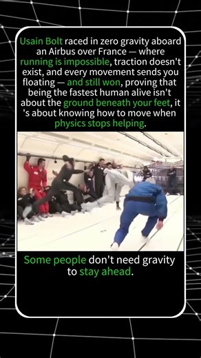 THE FASTEST MAN ON EARTH WINS IN ZERO GRAVITY