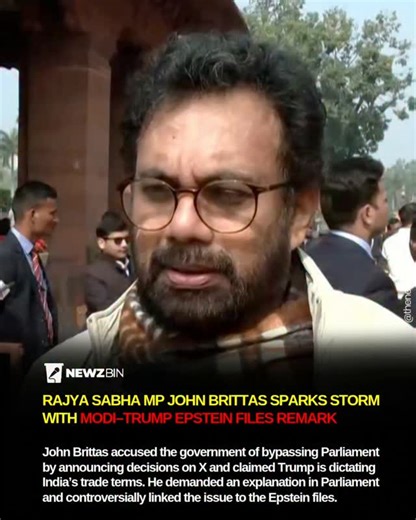 NewzBin [Bulletin • Alerts • Narratives] on Instagram: "This government relies more on Elon Musk’s X platform rather than the Parliament building. Any policy statement, any important decision when Parliament is in session has to be announced on the floor of the House, whereas Donald Trump is dictating terms. He is announcing what this government, what this country, India, has agreed to. There are three important verticals in his statement. One is that India will stop buying Russian oil. Is he th
