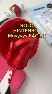 Rojo intenso fácil ❤️ en merengue 💃 | Nancy Bajo