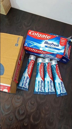 Colgate MaxFresh Blue Gel Toothpaste Unboxing 🔥 | Peppermint Ice Combo Pack ‪@theflipkartunboxer‬