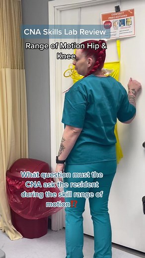 CNA Skills Lab Review - Range of Motion Hip & Knee
