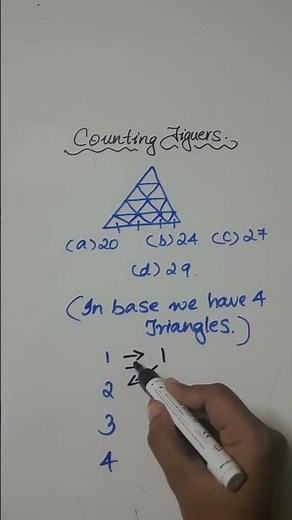 Counting Figures Trick | Fast Method to Count Shapes & Triangles | Reasoning Shortcut 🔥 #maths