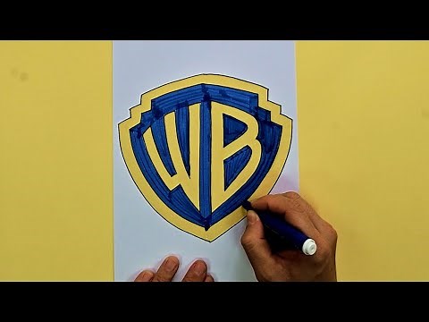 How to draw Warner Brothers Logo