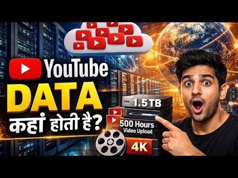 YouTube Videos Ka Data Kaha Store Hota Hai? | Inside YouTube Data Centers😱😱