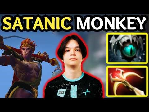 🔥 SATANIC MONKEY KING Carry — 17K MMR UNSTOPPABLE 🔥 Dota 2 Gameplay