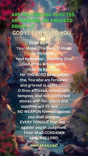 ISAIAH 54: A CHAPTER FOR THE WOUNDED SOUL #christianencouragement #christianinspiration #isaiah54