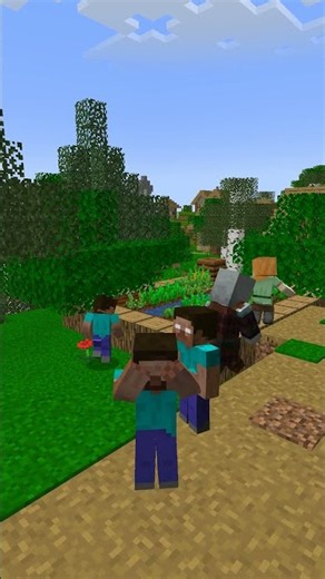 Steve vs Alex vs Herobrine vs Pillager Hide and Seek in Minecraft! #minecraft #shorts