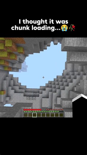 I thought it was chunk loading 😭 #minecraft #shorts