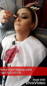 3.7K views · 42 reactions | ميك أب ولف طرحة نهى شريف للحجز والاستفسار 01022197275 مصر الجديدة ميدان الكليه الحربيه نعتذر عن الذهاب للبيت - أو السفر للمحافظات | Noha Sherif Makeup artist | Facebook