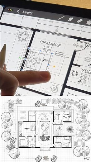 Process of plan drawing in Architecture ✨ - Procreate on iPad