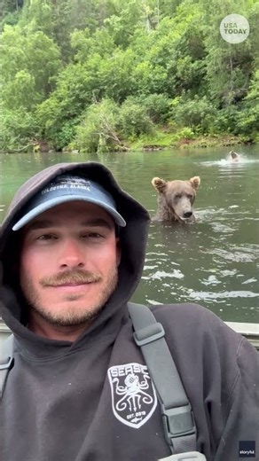 See Alaskan grizzly bear’s impressive fishing skills