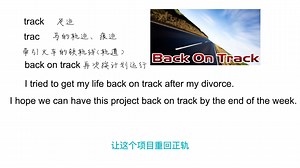 Jason|英语思维解密，为什么back on track表示再次按计划进行，跟杰森老师轻松学英语#英语思维#学英语