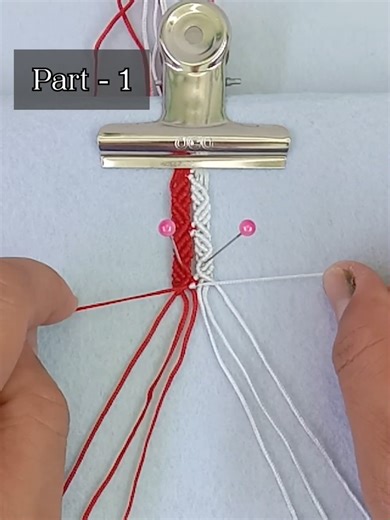 How to Make a Two Straight Macrame Bracelet - Part 1