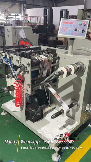 DABA Economical Paper Sticker Flim Aluminum Foil Slitting Rewinding Machine