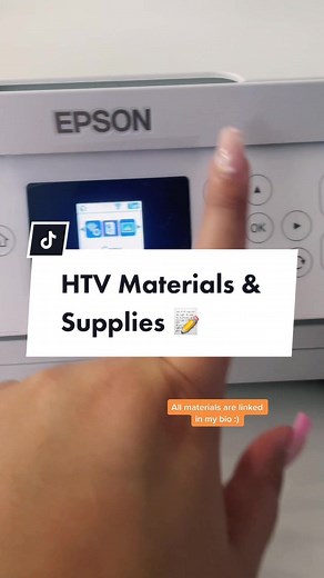 All the materials you need for HTV prints 🖨 #htv #ecosolventprinter #ecosolventink #imagetransfer #printablevinyl #cricut #heatpress #tutorial #howto #printthencut #cricuthacks